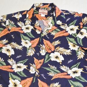 RJC Hawaiian Button Down Floral, Aloha Sz. 2XL
